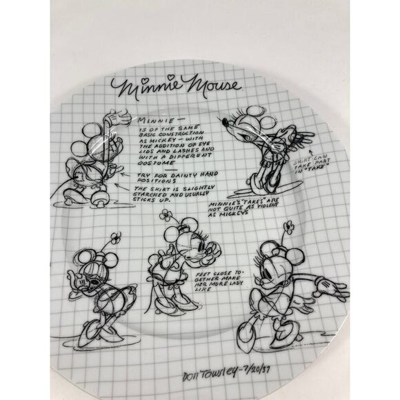 Disney Sketch Book Minnie Mouse Plate - Picture 2 of 2
